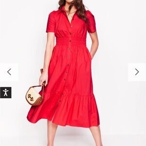 Boden Jane Smocked Shirt Dress
